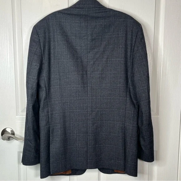 Jos. A Bank Sz 40 R W Gray Wool Two ButtonBlazer Sport Coat Suit Jacket